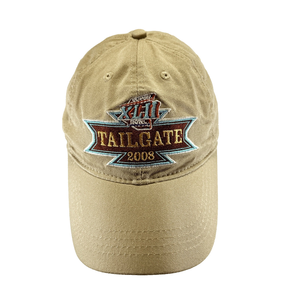 NFL Super Bowl XLII Tailgate 2008 Strapback Hat Cap Adjustable Reebok - NWOT